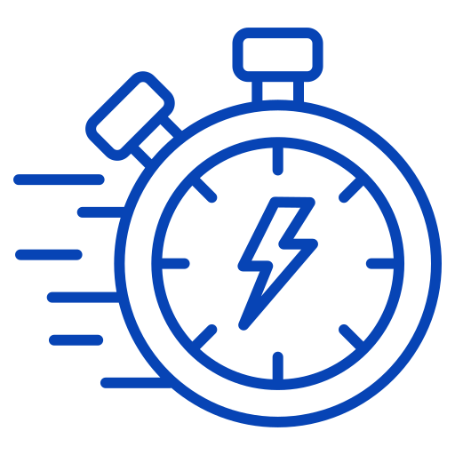 Blitz und Stoppuhr Icon